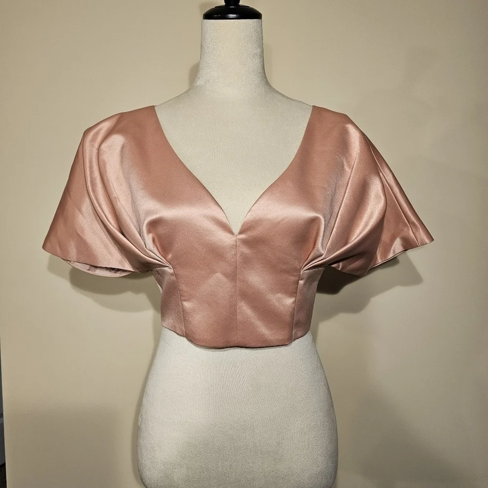 Pinko Temperly V-neck Cropped Top size 42 - Picture 1 of 3